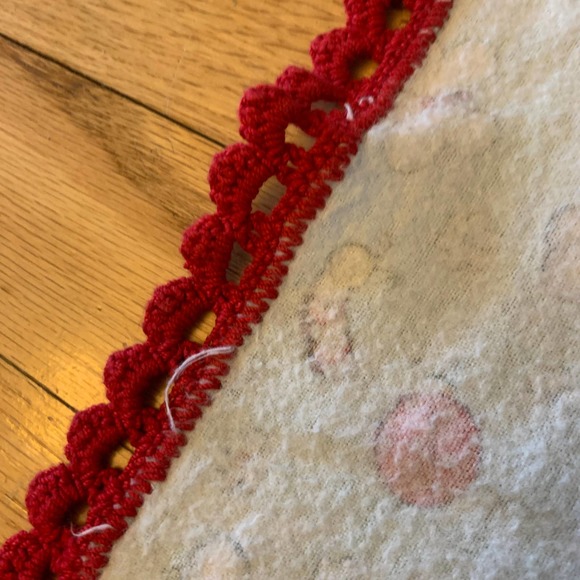 Bugs Butterfly Caterpillar Flowers Crochet Baby Security Blanket Lovey Red Blue - Picture 11 of 13